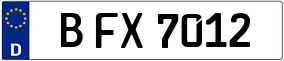 Truck License Plate